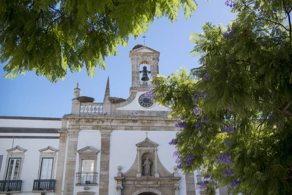 Das arco da vila gatel in der Altstadt von Faro — Stockfoto