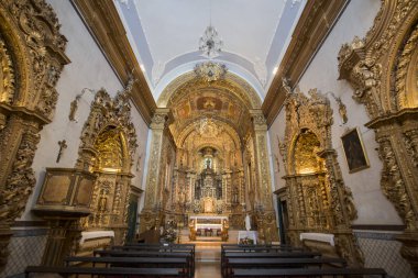 Igreja do Carmo in Faro eski kasaba Portekiz 
