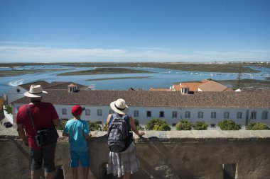 Ria Formosa manzara Lago de se şehir merkezinde