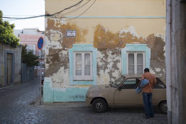 Eski şehir Olhao Portekiz
