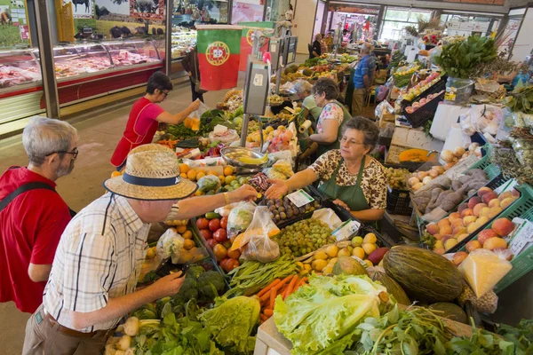 Mercado de Alimentos na Cidade Velha de Olhao — Fotografia de Stock