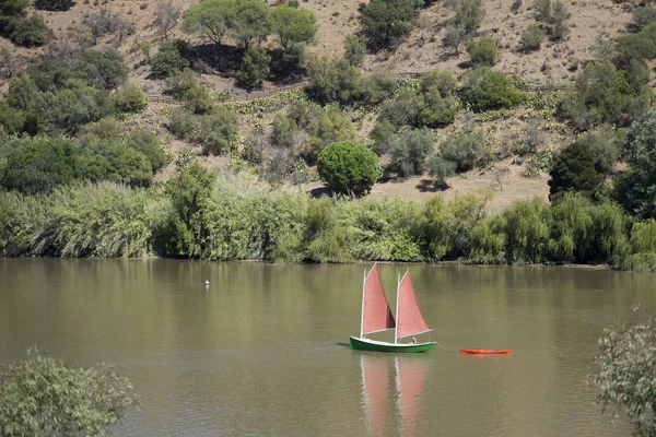 Floden Rio Guadiana på gränsen av Portugal och Spanien — Stockfoto