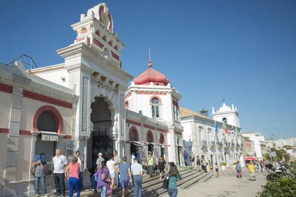 Markthalle in der stadt loule in portugal — Stockfoto