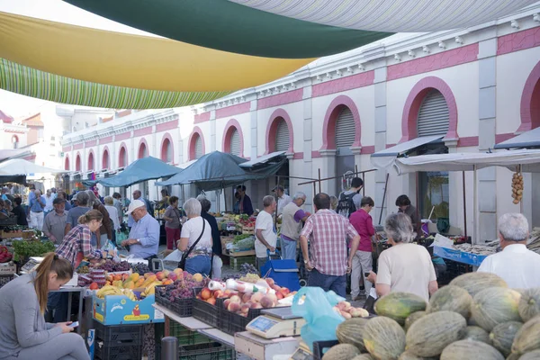 Markethall in the town of Loule in Portugal — Stock Photo, Image