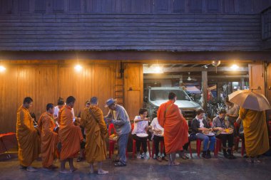 rahipler de eski şehir Chiang Khan sabah