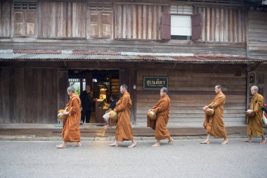 rahipler de eski şehir Chiang Khan sabah