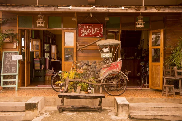 Tayland Chiang kasaba Khan eski bir bisiklet