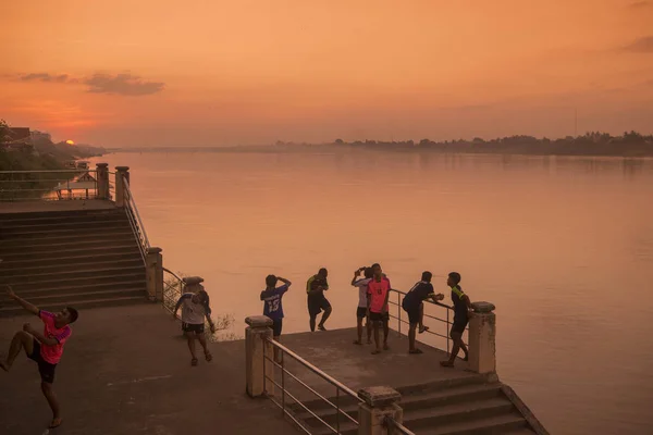 Landscape of the Mekong river in Thailand — Stock Photo, Image