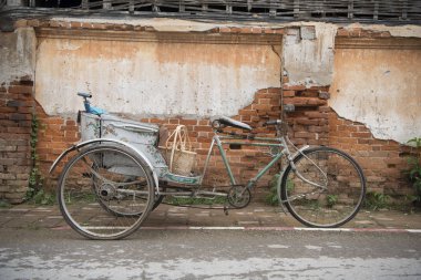 Tayland Chiang kasaba Khan eski bir bisiklet