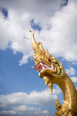 bir Phayanak veya Tayland Mekong Nehri Naga heykeli