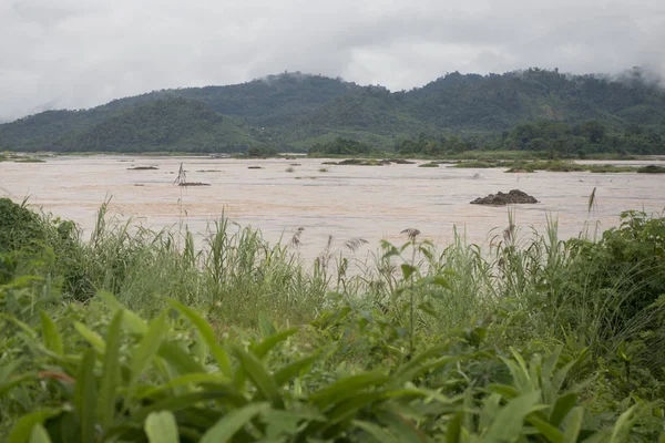 Paisagem do rio mekong na Tailândia — Fotografia de Stock