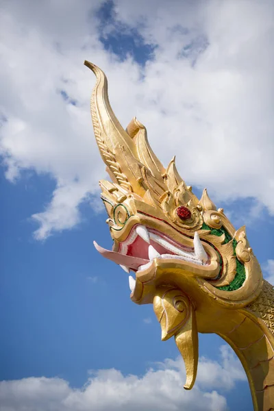 Phayanak lub figura Naga na rzece Mekong w Tajlandii — Zdjęcie stockowe
