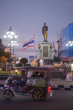 Prens Prajak anıt Udon Thani şehir merkezinde 