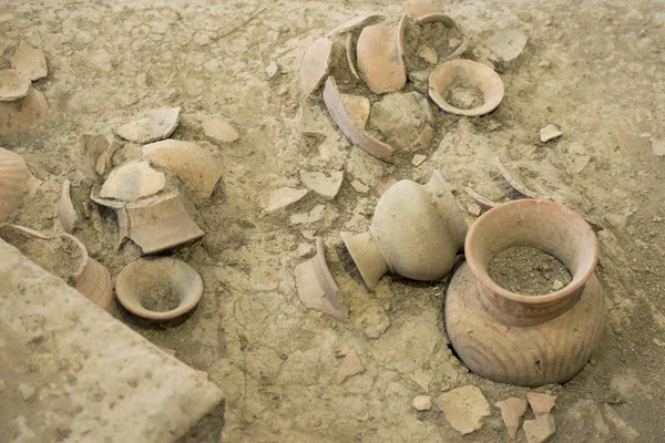 Begräbnisstätten im Ban Chiang Nationalmuseum in Thailand — Stockfoto