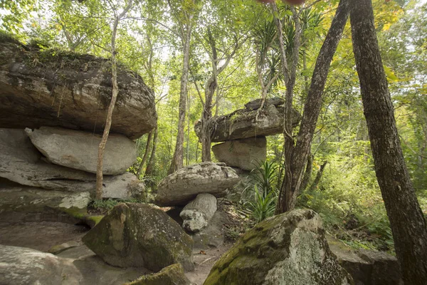 The prehistoric Cave and Stone Park in Thailand — Stock Photo, Image