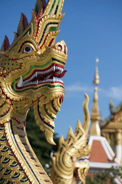 The wat phothisomphon in the city of Udon Thani in Thailand Royalty Free Stock Photos