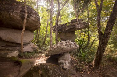 Tarih öncesi mağara ve Stone Park Tayland