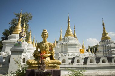 Wat chedi sao şehir Lampang Tayland yakınındaki lang