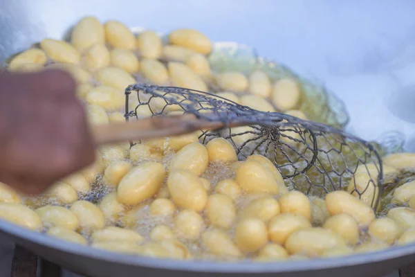 Streetfood: a sétálóutca nightmarket, Thaiföld — Stock Fotó