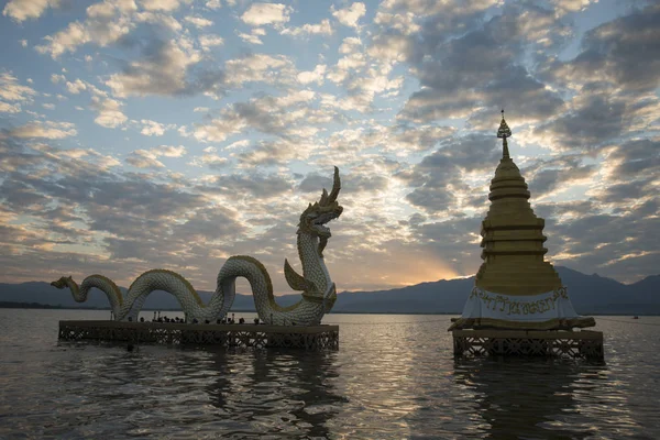 The Phayanak or Naga Statue in Thailand — Stock Photo, Image