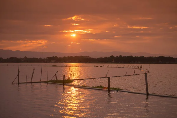 A táj tó Kwan Phayao, Thaiföld — Stock Fotó