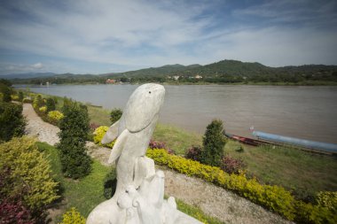 Mekong Dev yayın balığı Anıtı 