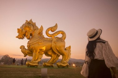 kadın singha singha parkta 