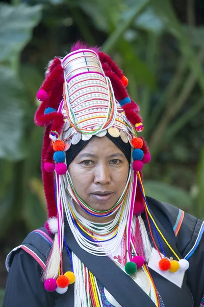 Ahka hill Tribe woman — Stockfoto