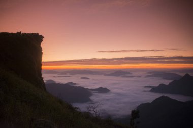 Cliff, güzel manzara 