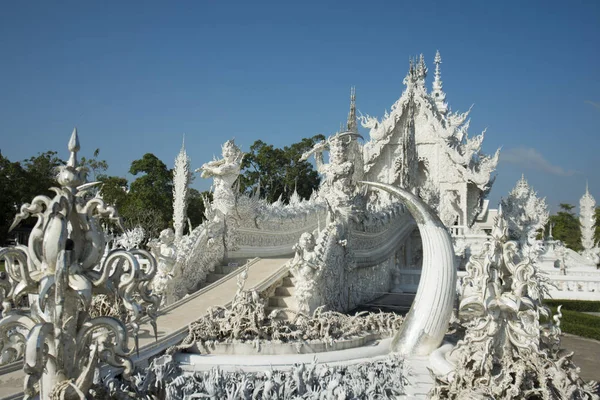 Templo branco, Tailândia . — Fotografia de Stock