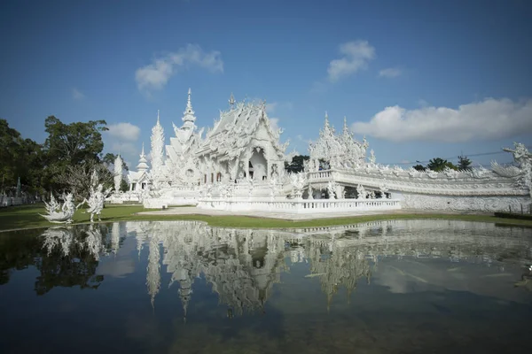 Templo branco, Tailândia . — Fotografia de Stock