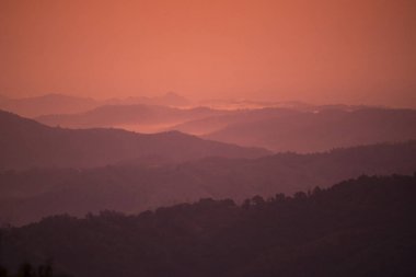  gündoğumu kasaba Mae Salong üzerinde