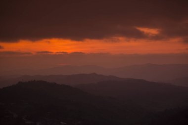  gündoğumu kasaba Mae Salong üzerinde