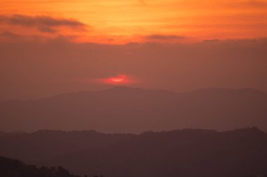  gündoğumu kasaba Mae Salong üzerinde