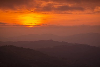 gündoğumu kasaba Mae Salong üzerinde