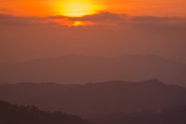  gündoğumu kasaba Mae Salong üzerinde