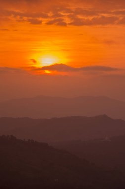  gündoğumu kasaba Mae Salong üzerinde