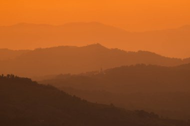  gündoğumu kasaba Mae Salong üzerinde
