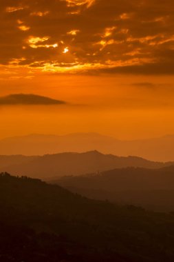  gündoğumu kasaba Mae Salong üzerinde