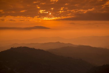  gündoğumu kasaba Mae Salong üzerinde
