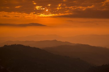  gündoğumu kasaba Mae Salong üzerinde