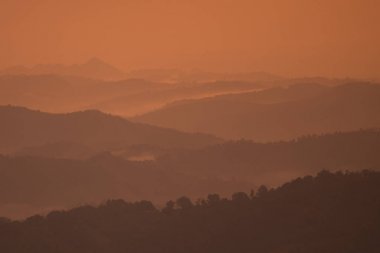  gündoğumu kasaba Mae Salong üzerinde