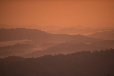  gündoğumu kasaba Mae Salong üzerinde