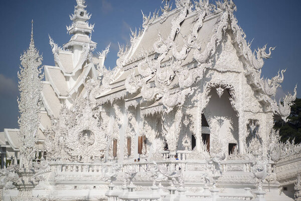 white temple,  Thailand.