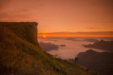 Cliff, güzel manzara 
