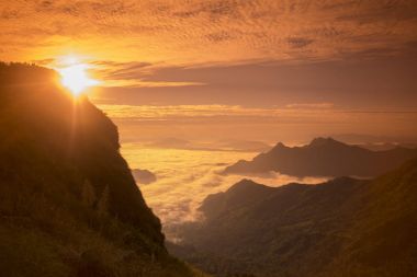 Cliff, güzel manzara 