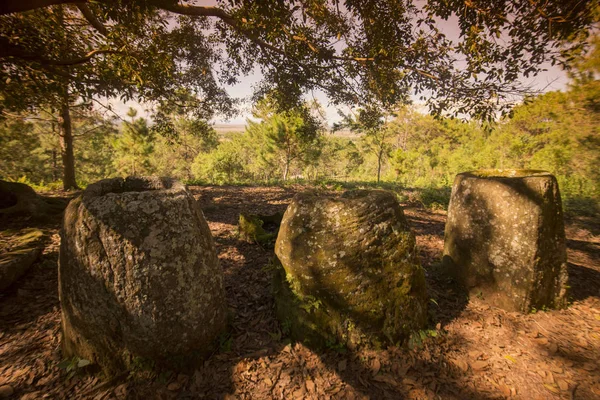 Düz kavanozlar, Laos — Stok fotoğraf