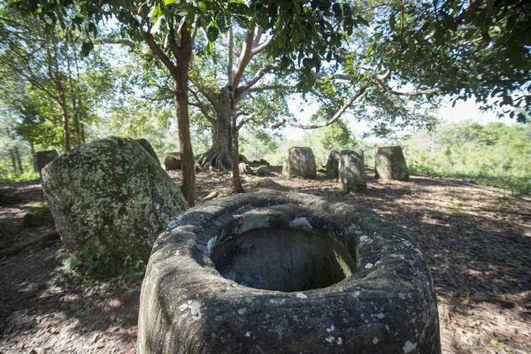 La llanura de tarros, Laos — Foto de Stock