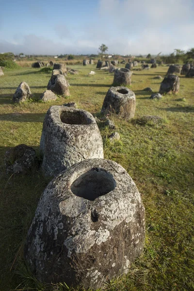 Slätten i burkar webbplats en — Stockfoto