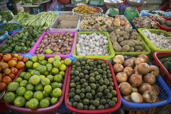 El mercado en la ciudad de Phonsavan — Foto de Stock